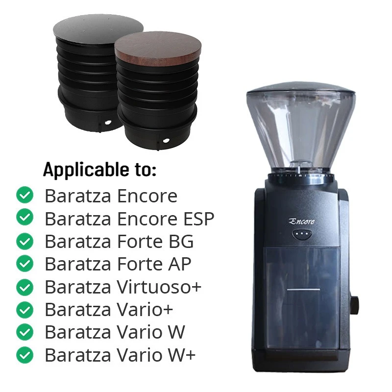 Bean Hopper Lid - 単回分注ホッパーシリコンベローズ Baratza アンコールコーヒーマシン豆蓋豆ビンブローアウト残留コーヒー粉