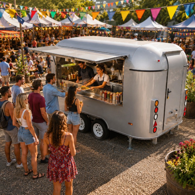 Coffee Equipment Usa - キッチン設備完備のフードトラック、カスタマイズ可能なアイスクリーム、コーヒー、バブルティー、スナック販売トレーラー