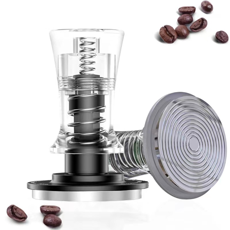 Coffee Equipment Kit - CAIENDA-販売店のグリッターアクセサリー,二重春のアクリルコーヒーサンダル,60ポンド,51mm, 53mm, 54mm, 58mm