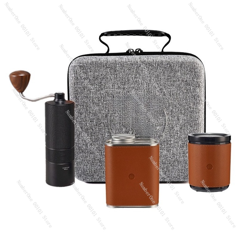Coffee Equipment Kit - ポータブル屋外キャンプ用コーヒーケトルセット ステンレス鋼製トラベルコーヒーメーカーキット ハンドドリップ抽出器具
