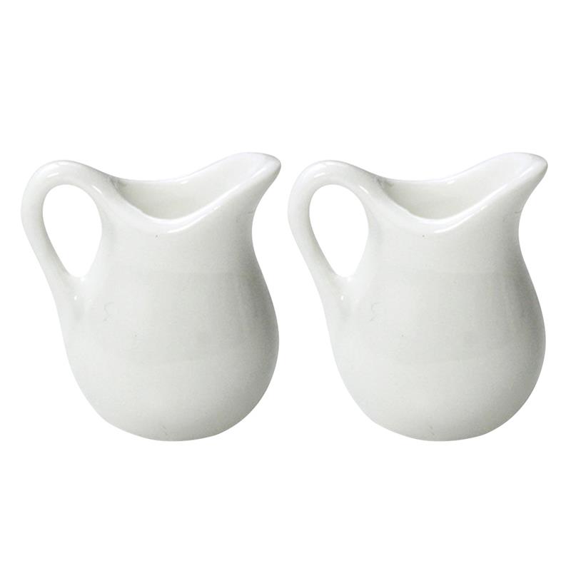 Milk Steaming Pitcher - ピッチャー付きセラミックミニディスペンサー,ミルクジュグ,磁器,デザート,家庭用,コーヒー用,小型カップ,2個