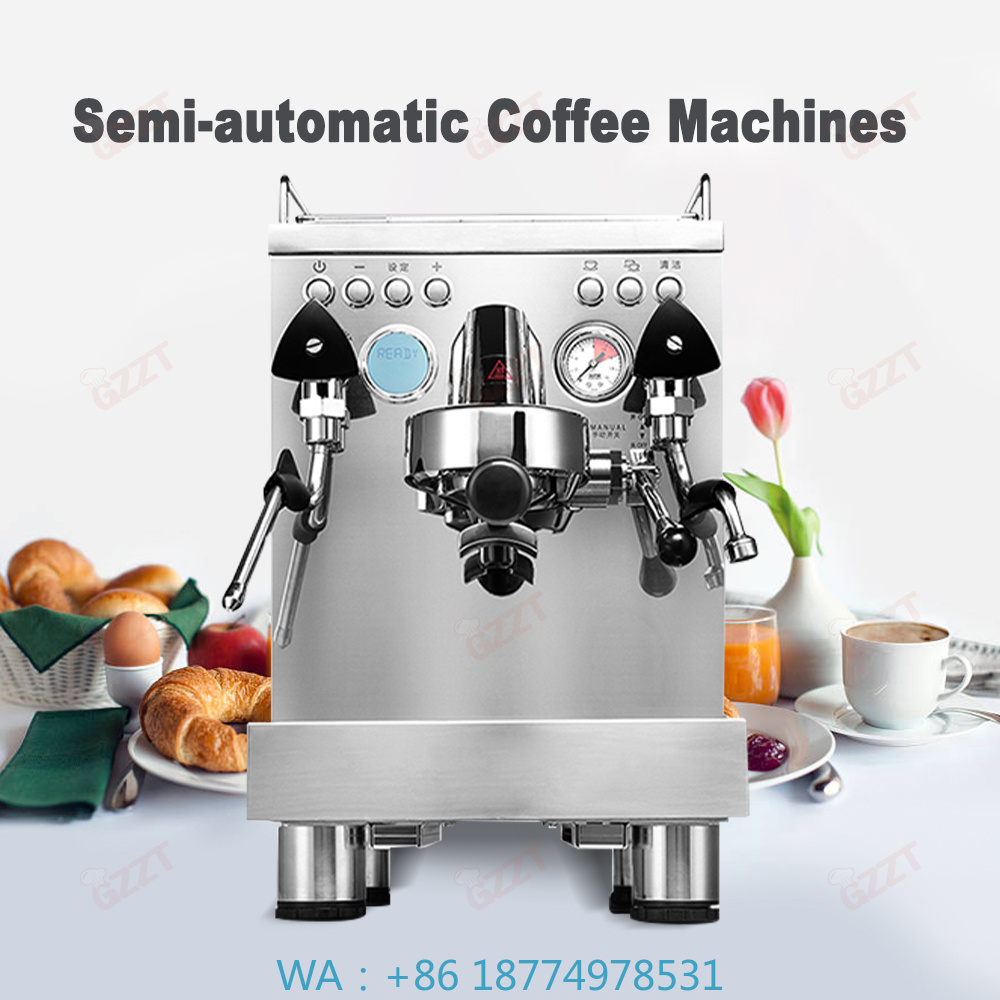 Coffee Equipment And Supplies - ダブル給水式エスプレッソ抽出機、プロ仕様の半自動機、コーヒー抽出用E61抽出ヘッド搭載