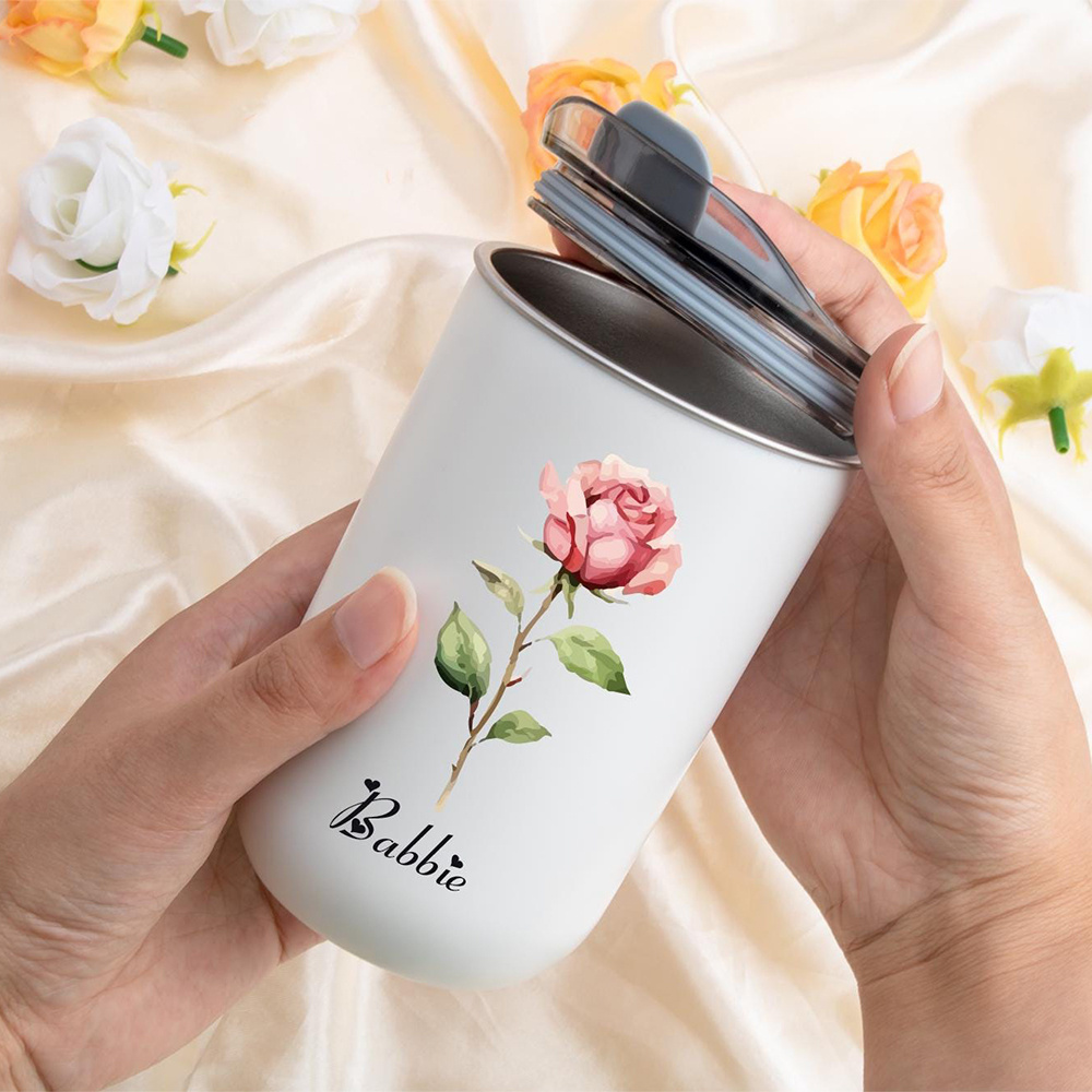 パーソナライズされたカスタマイズ名：カーネーションフラワー  - Coffee Equipment Usa のレビューと価格