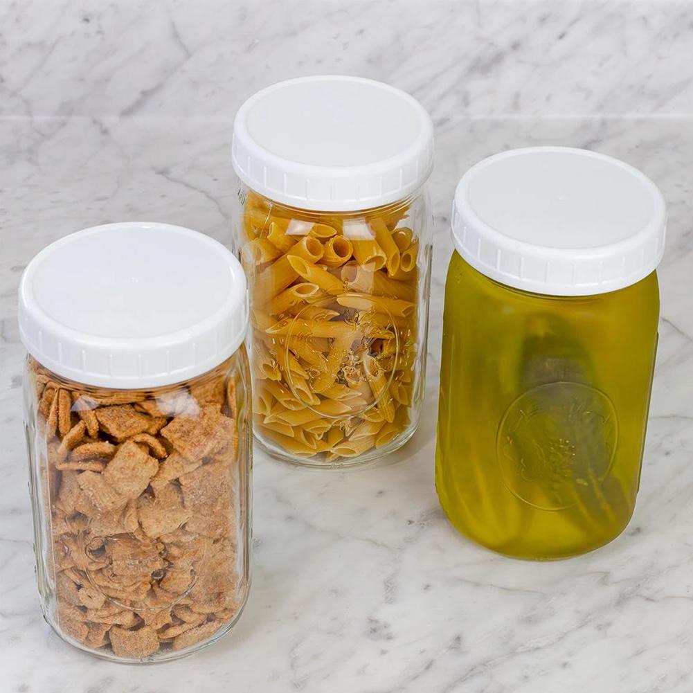 1/16個入り 再利用可能な86mmプラスチック製メイソンジ - Bean Hopper Lid のレビューと価格