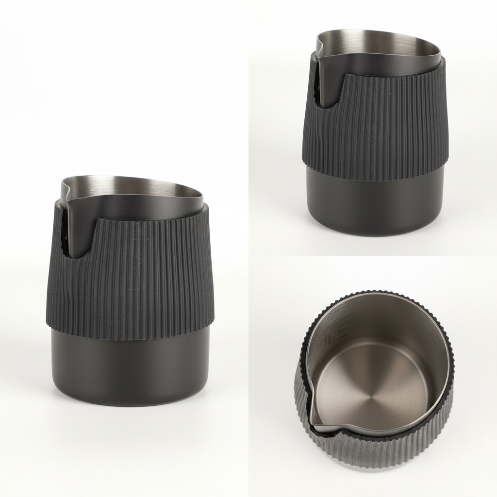 マグパイ ハンドルレス ミルク泡立て用ジャグ ミルクピッチャ - Milk Steaming Pitcher のレビューと価格