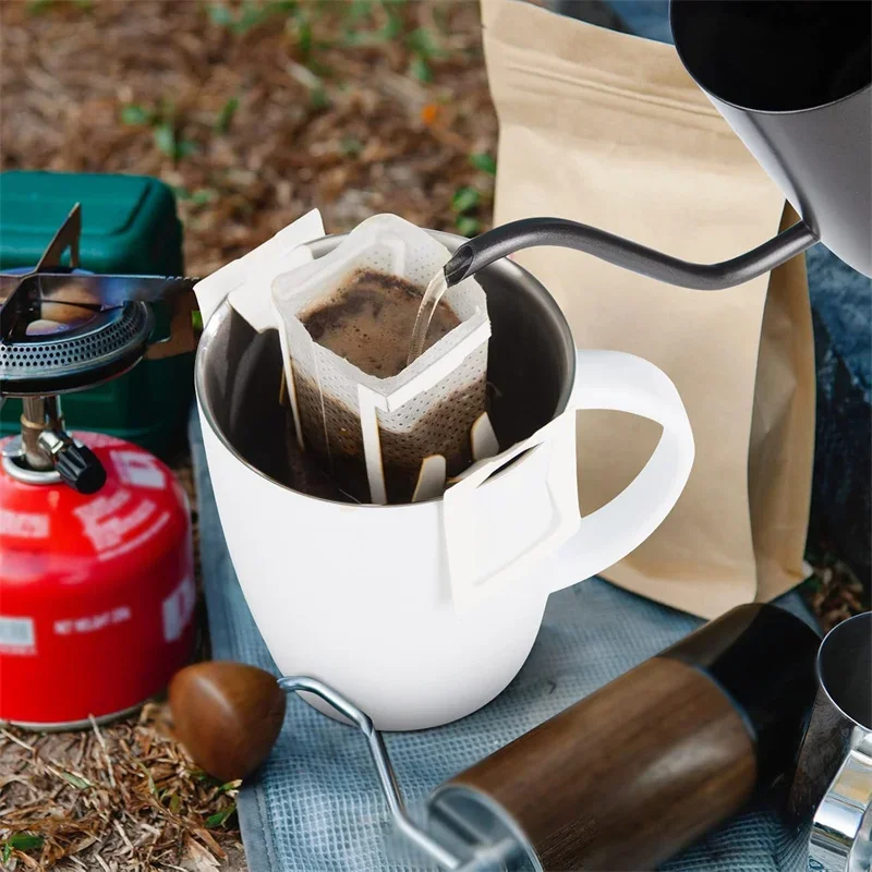 生分解性コーヒーフィルターバッグ使い捨てドリップ醸造ツールコ - Coffee Equipment Machine のレビューと価格