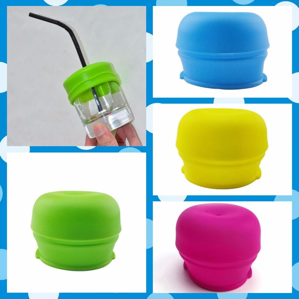 漏れ防止ストロー穴付きシリコンシッピーカップ蓋弾性カラフルな - Bean Hopper Lid のレビューと価格