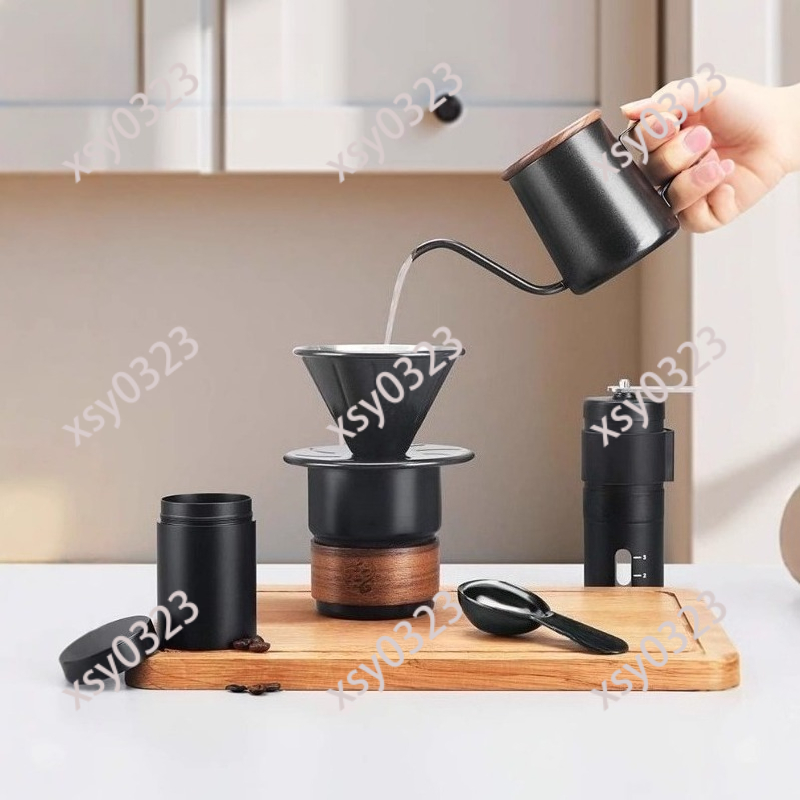 ポータブルコーヒーメーカーセット、アウトドア旅行キャンプ用コ - Coffee Equipment Kit のレビューと価格