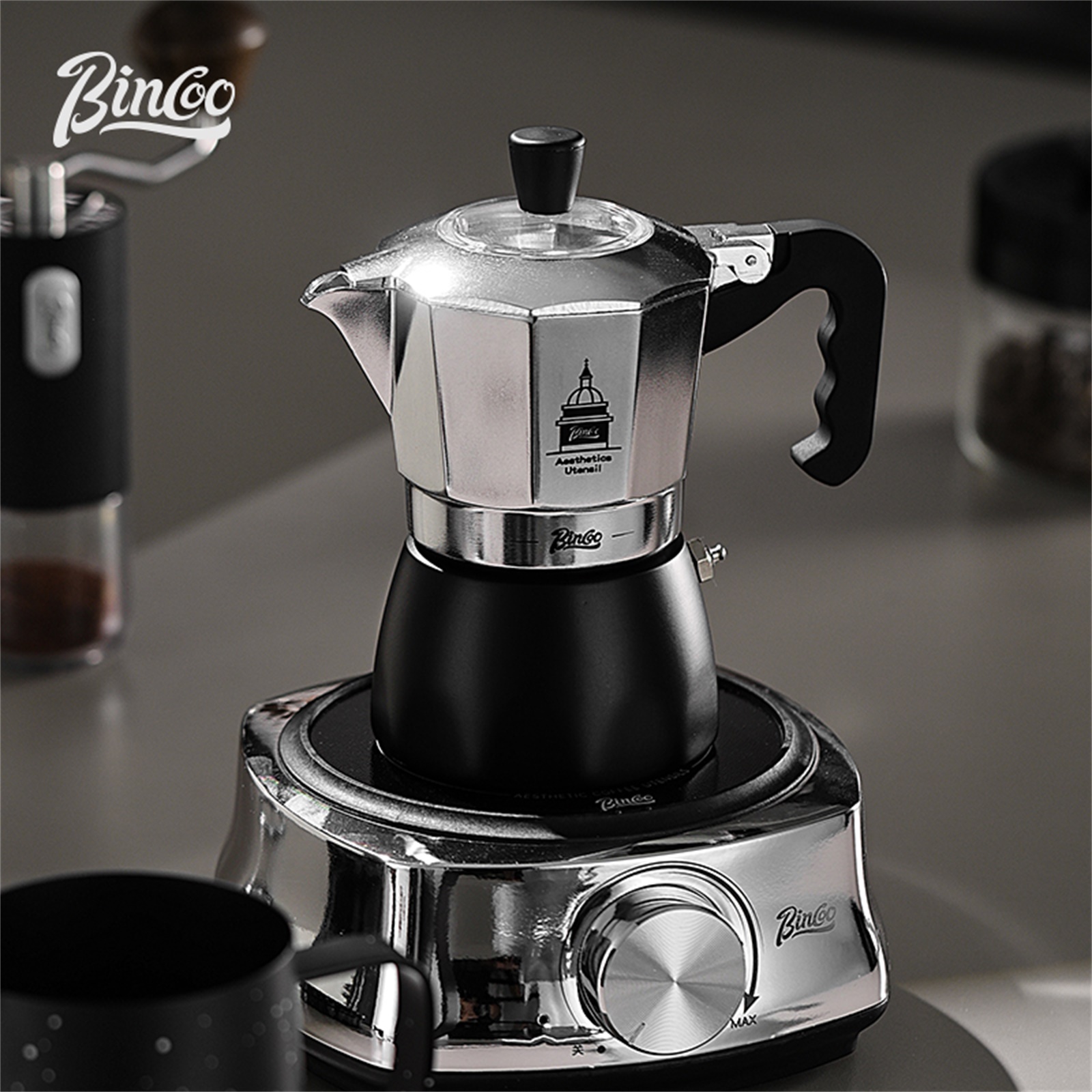 BINCOO ダブルバルブモカポット、エスプレッソ抽出コーヒ - Coffee Equipment Machine のレビューと価格