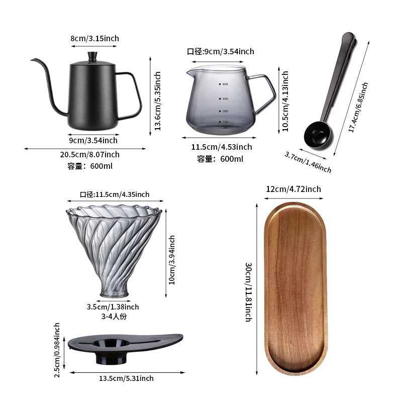 ポータブル手淹れコーヒーセット アウトドアコーヒーポットキッ - Coffee Equipment Kit のレビューと価格