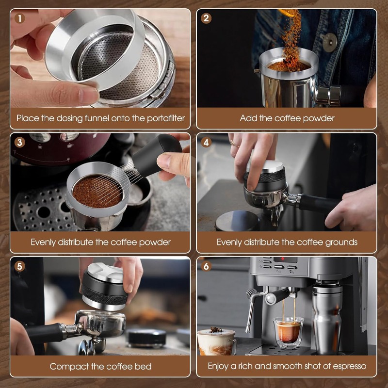 51/53/58mm 5個入りエスプレッソセット - レベラ - Coffee Equipment Kit のレビューと価格