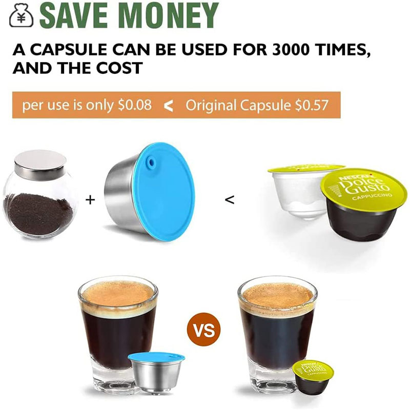 Dolce gustoマシン再利用可能なカプセルカップ304 - Coffee Equipment Machine のレビューと価格