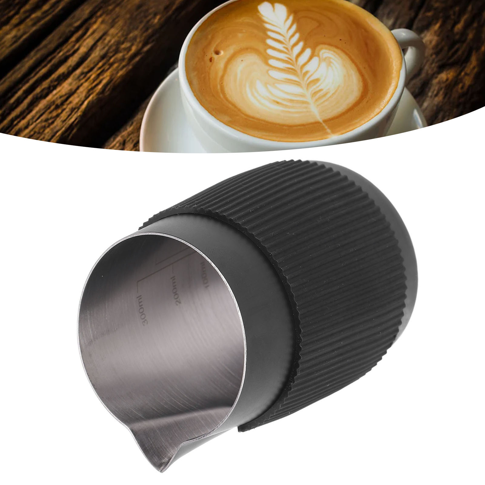 ミルク泡立てピッチャー ステンレス鋼 420ml スケール付 - Milk Steaming Pitcher のレビューと価格