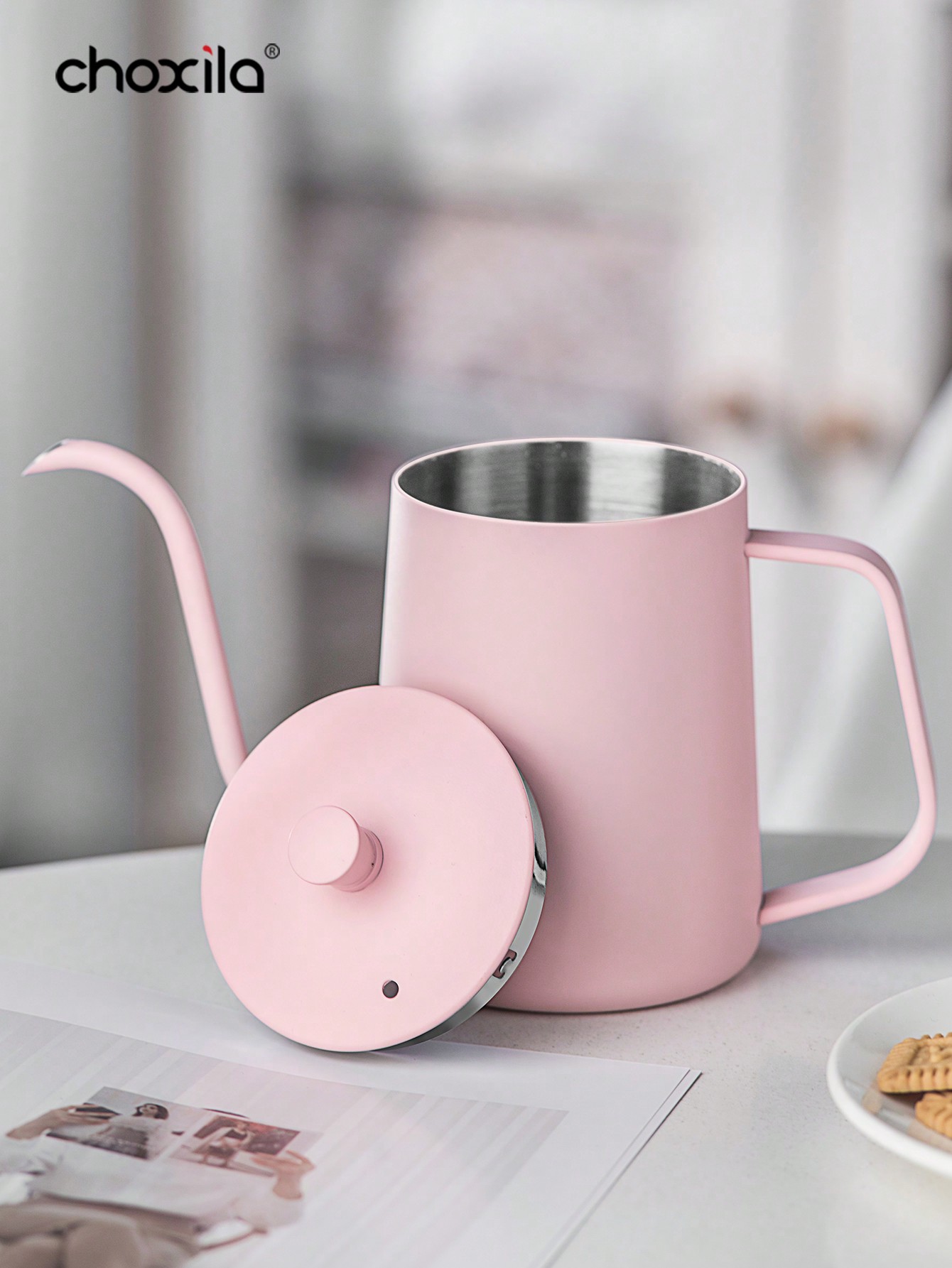 ピンクのプアオーバーコーヒーセット1セット、ハンドバッグ付き - Coffee Equipment Kit のレビューと価格