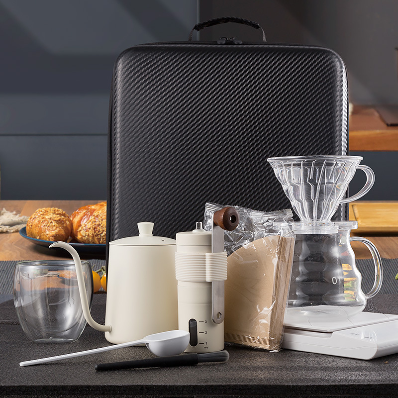 コーヒーセットの組み合わせ、手回しグラインダー、フィルターカ - Coffee Equipment Kit のレビューと価格
